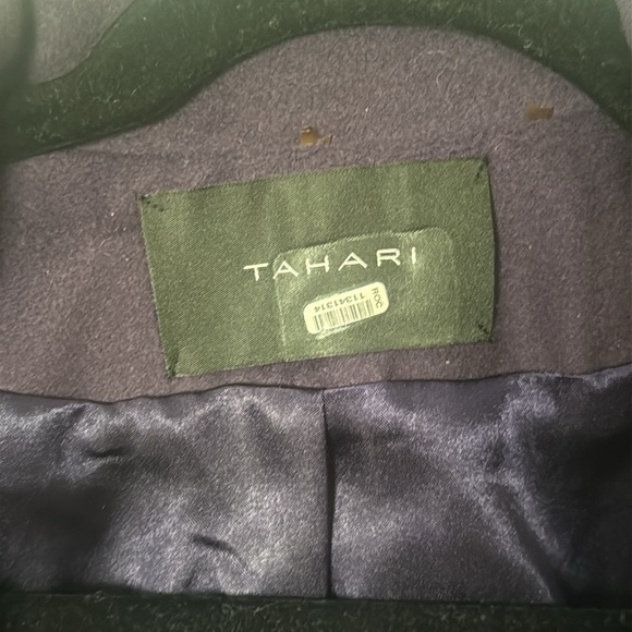 Tahari Purple Cape Jacket with Flared Sleeves - Picture 2 of 4